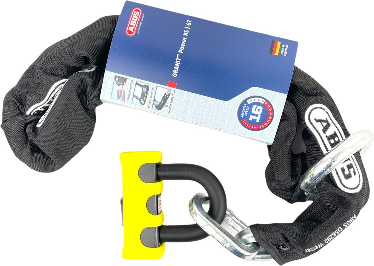 Abus Granit Power XS kettingslot - 120cm - zwart
