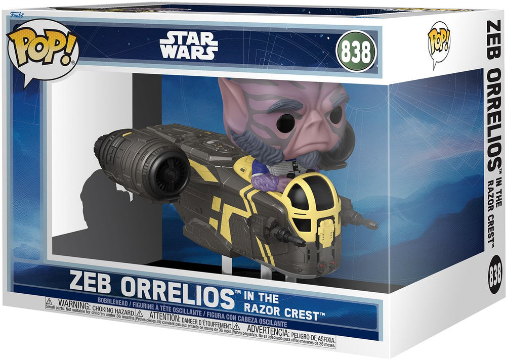 Funko star wars zeb orrelios in the razor crest vinylfiguur 838 unisex pop! - neutraal - standard