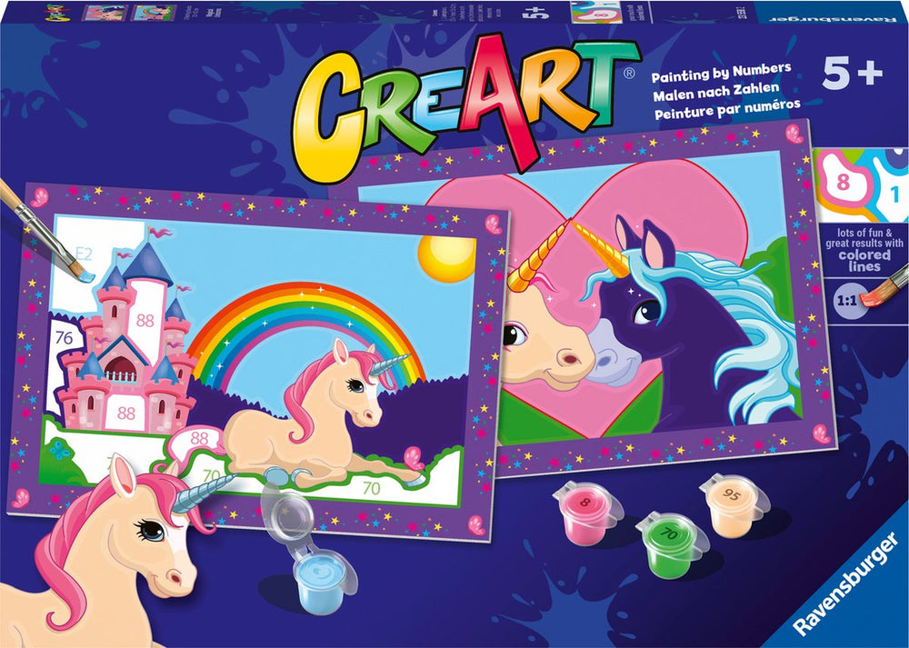 Ravensburger CreArt Paint by Numbers - Magical Unicorns