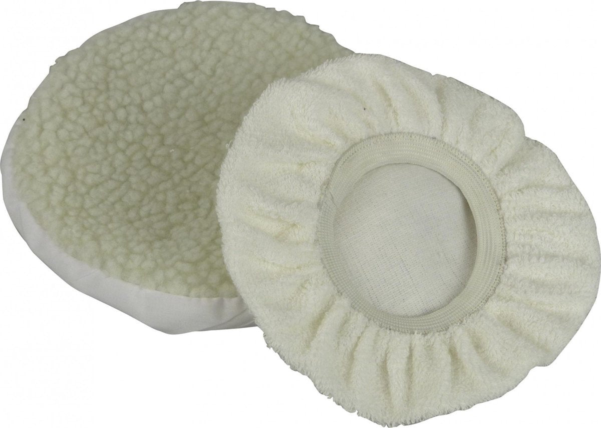 Carpoint arpoint polijstvacht set ø245 mm – ruw zacht – 2 stuks – voor polijstmachine 1717304 – voor auto polijsten glans