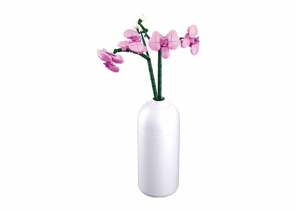 Sluban orchidee bouwspeelgoed kinderen vanaf 12 jaar – constructiespeelgoed modelbouw – bouwdoos met 253 bouwstenen – m38-b1101-12