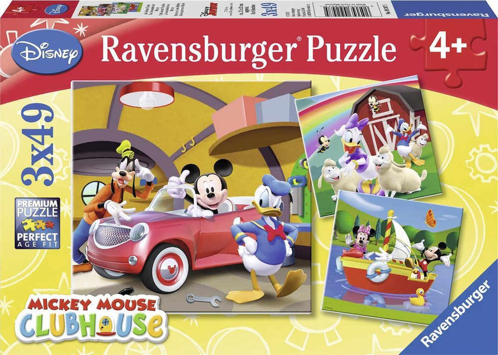 Ravensburger jigsaw puzzle Disney Mickey Mouse: Everybody Loves Mickey - 3x49 pieces - children's puzzle