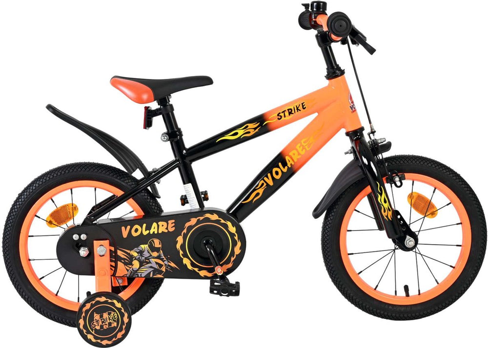 Volare strike kinderfiets - jongens - 14 inch - oranje
