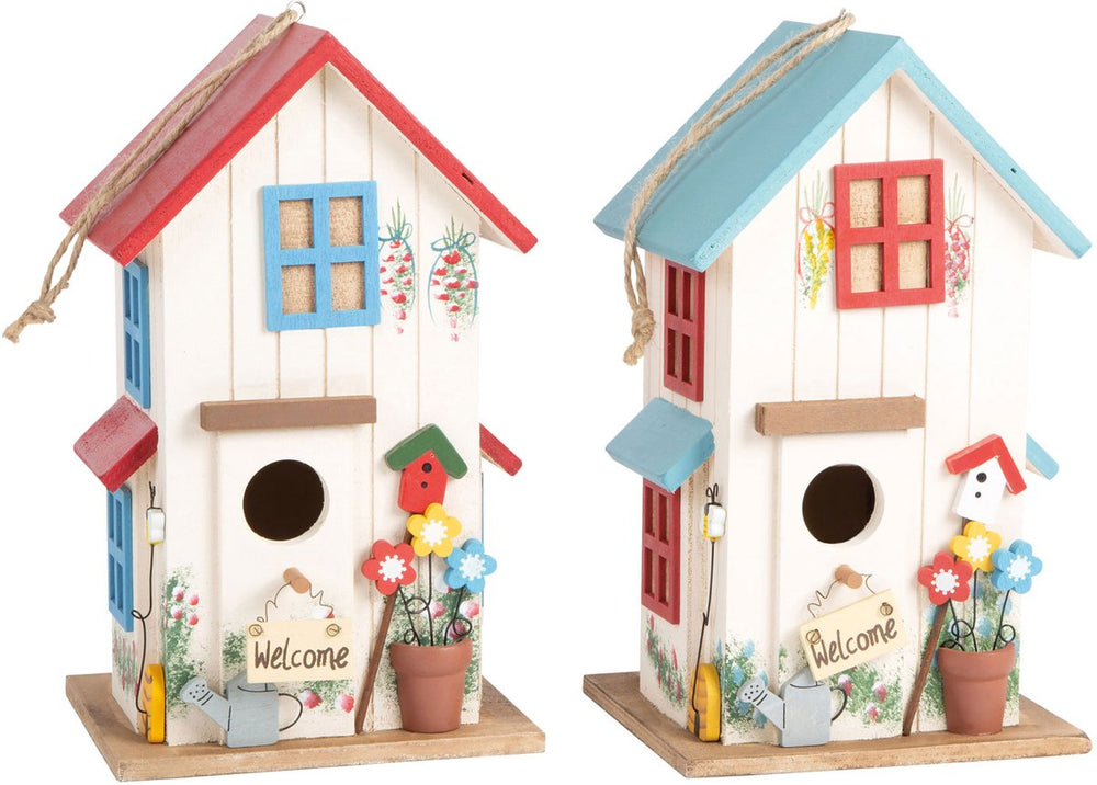 Small foot - wooden birdhouse Villa Villekulla