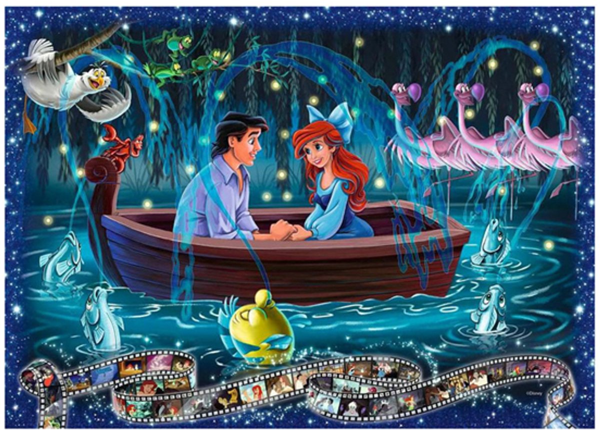 Ravensburger legpuzzel disney de kleine zeemeermin, 1000st.