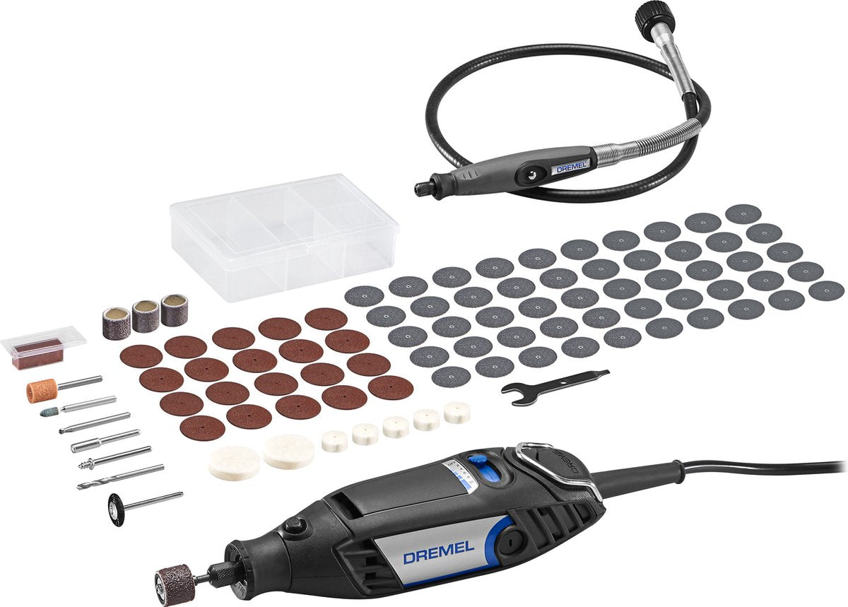 Dremel 3200ja - multitool - model 3200-1 90 - inclusief flexibele as - 90 accessoires