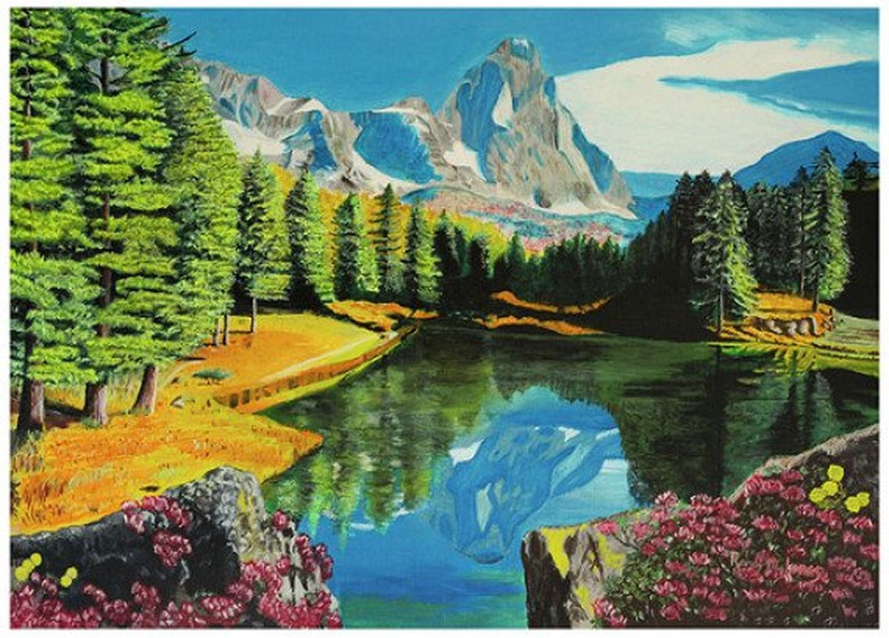 Ravensburger legpuzzel rotsachtige bergspiegelingen, 300st.
