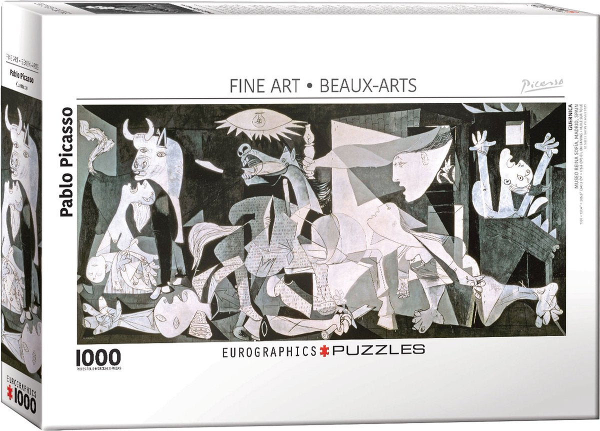 Eurographics - guernica - pablo picasso - 1000 stukjes 89,4×39,4cm (b×h) - legpuzzel