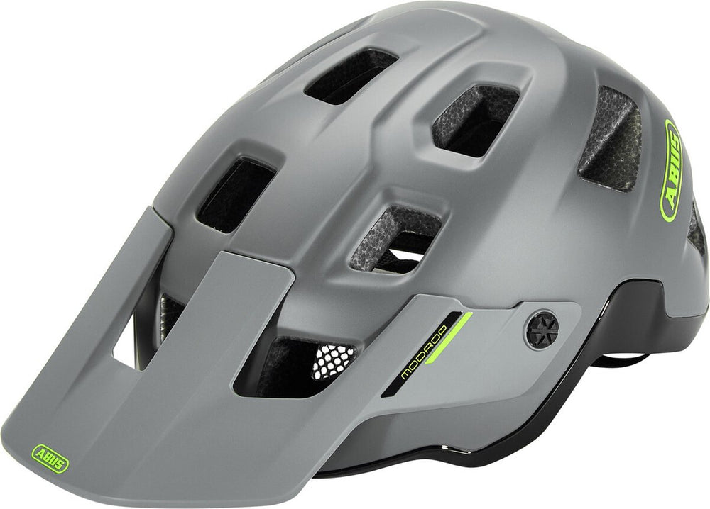 Abus fietshelm modrop mips concrete grey s - 51-55 cm - grijs - geschikt voor gebruik op mountainbikes - 340 g