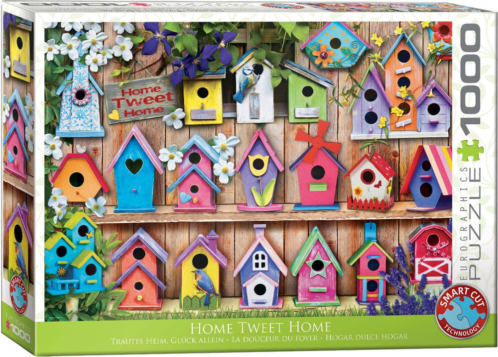 Eurographics - home tweet home (birdhouses) - 1000 stukjes 68×48cm (b×h) - legpuzzel