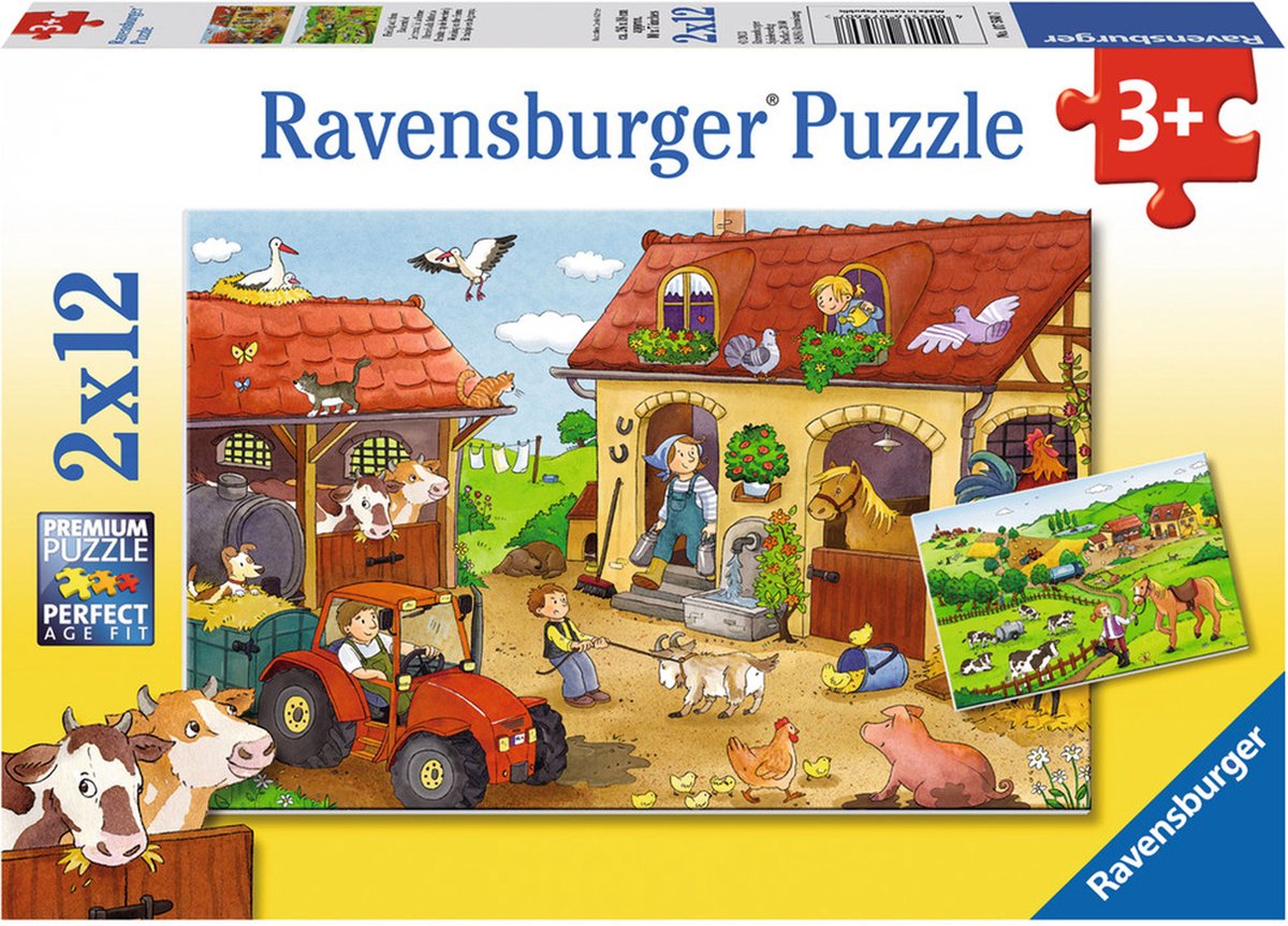 Ravensburger drukte op de boerderij