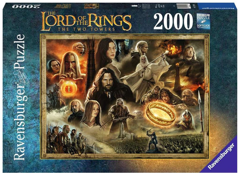 Ravensburger legpuzzel in de ban van de ring de twee torens, 2000st.