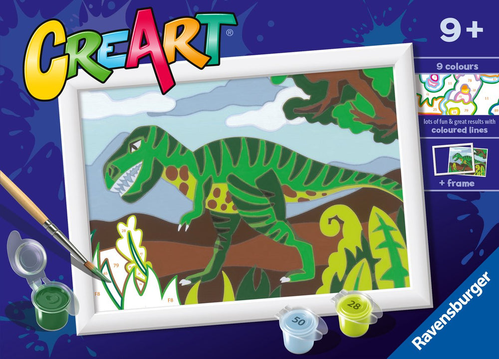 Ravensburger CreArt Paint by Number - Wandering Dinosaur