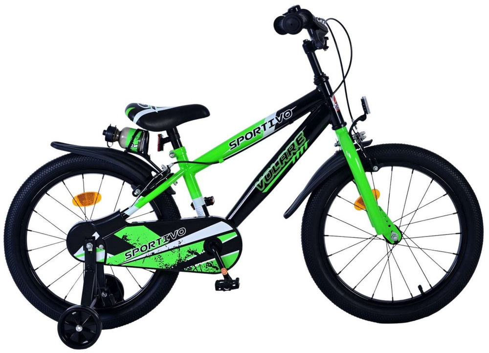 Volare sportivo kinderfiets - jongens - 18 inch - groen - twee handremmen