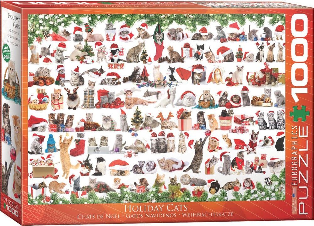 Eurographics holiday cats (1000 stukjes) - puzzel