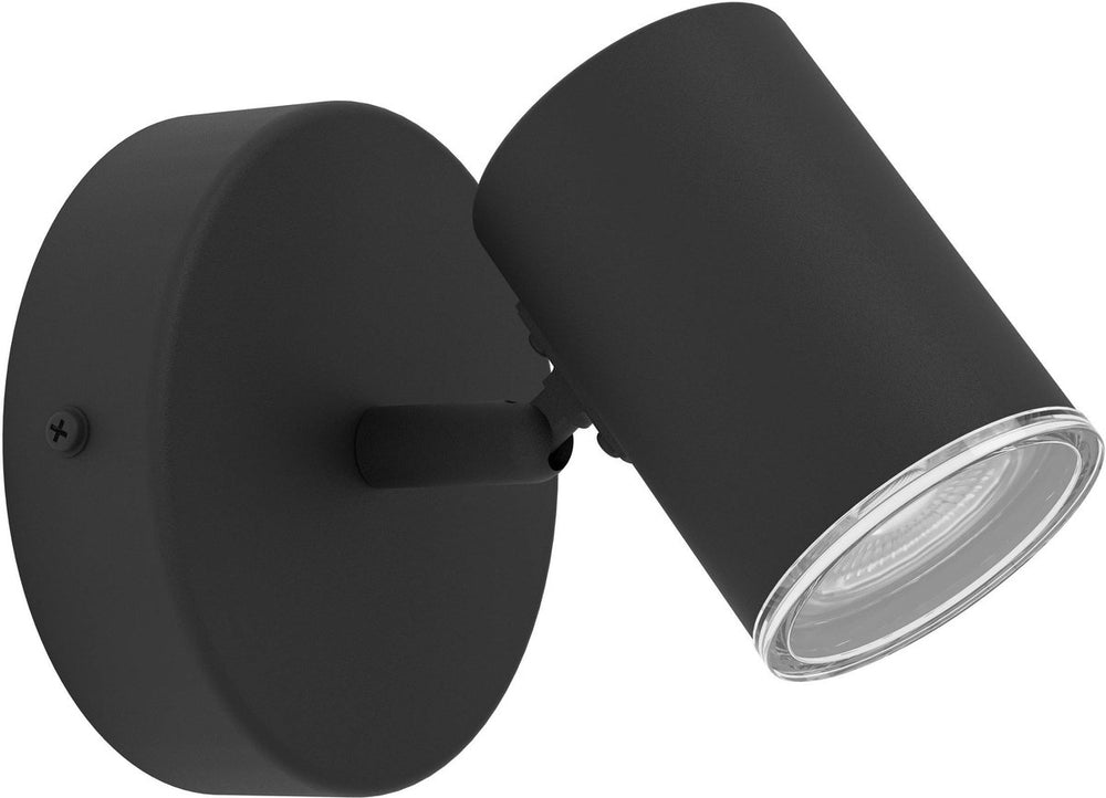 Eglo consuma 1 spot - badkamer - gu10 - 11 cm - zwart