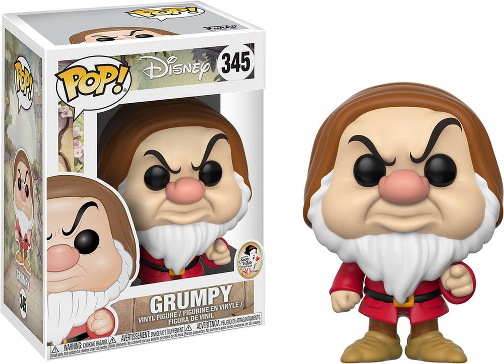 Funko pop! grumpy #345 sneeuwwitje disney ! - verzamelfiguur