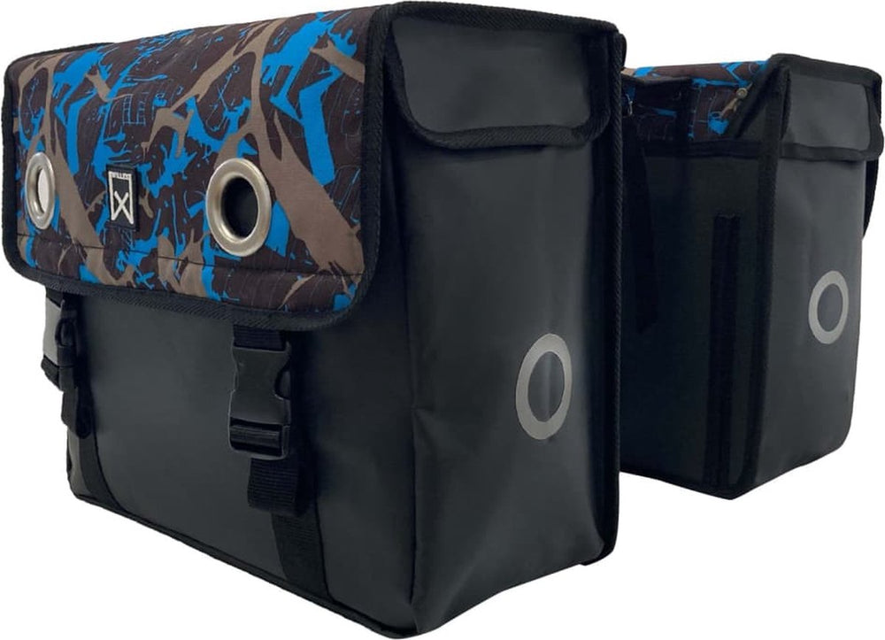 Willex Willex Fietstassen IJszeil 30 L blauw en zwart