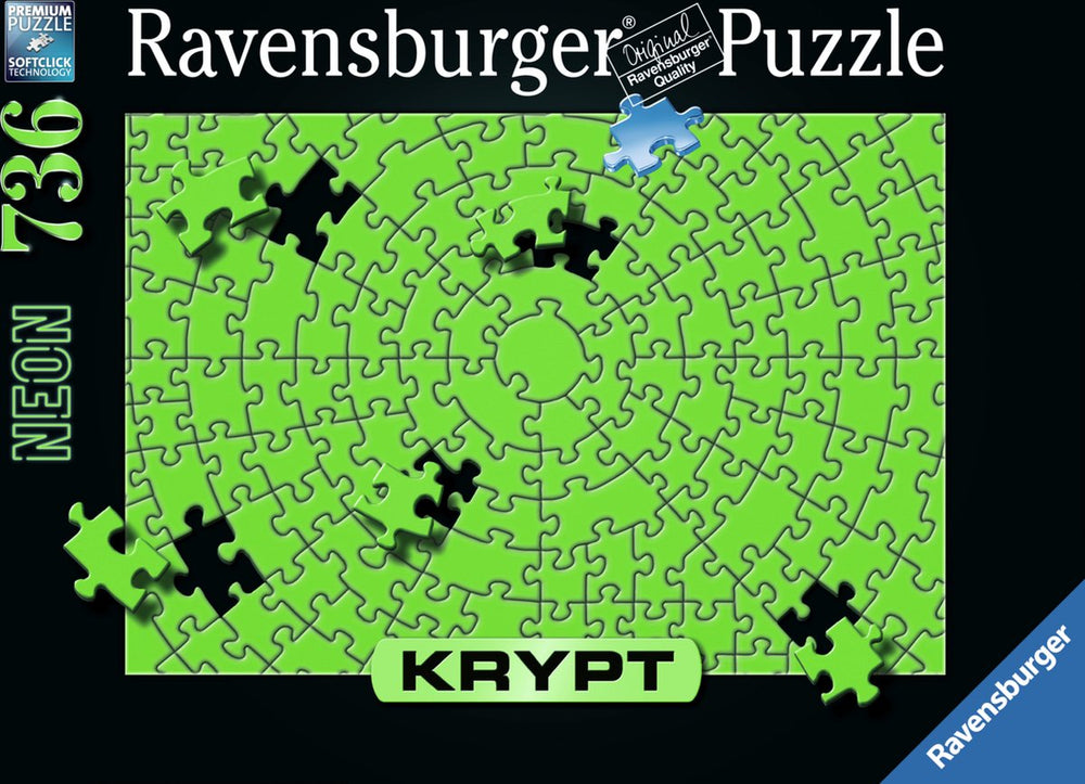 Ravensburger puzzel krypt neon green - legpuzzel - 736 stukjes