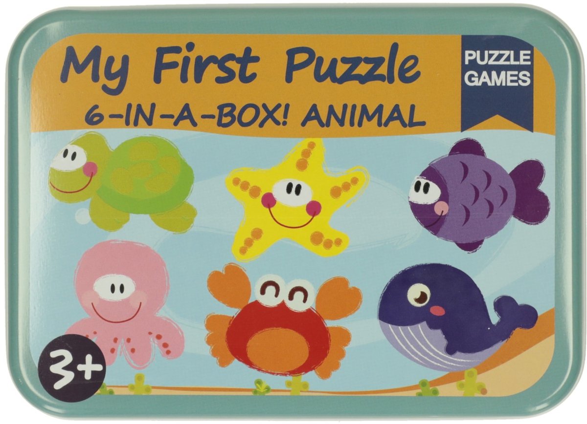 Mijn eerste 6 puzzels in blik - onderwaterwereld