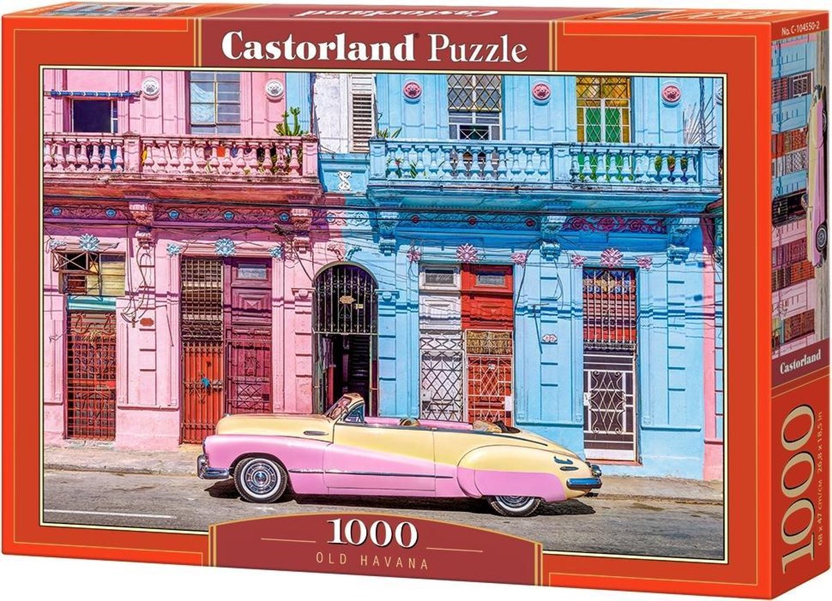 Castorland old havana - puzzel - 1.000 stukjes – satijnen afwerking – perfecte pasvorm – europese kwaliteit