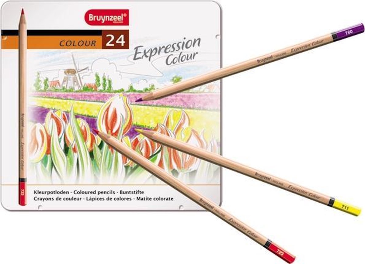 Bruynzeel expression blik 24 kleurpotloden