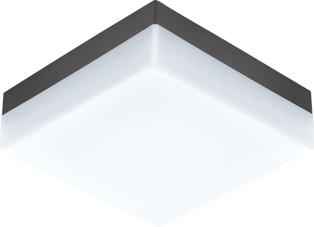 Eglo sonella plafondlamp - wandlamp buiten - led - 21,5 cm - antraciet wit