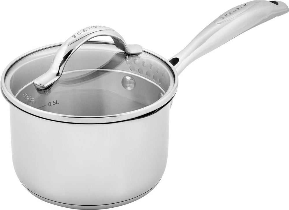 Scanpan steelpan met glazen deksel 14cm sts
