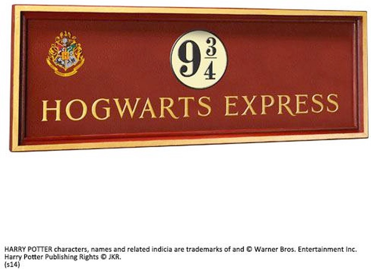 The noble collection harry potter - hogwarts 9 3 4 sign