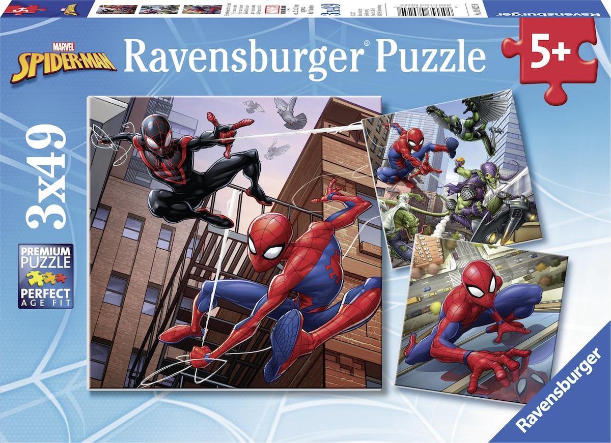 Ravensburger Spiderman puzzle, 3x49pc.