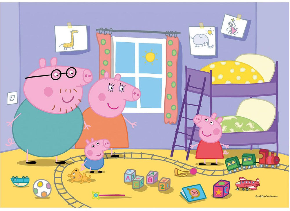 Clementoni - puzzel - 2x20 stukjes - peppa pig - puzzel voor kinderen - vanaf 3 jaar