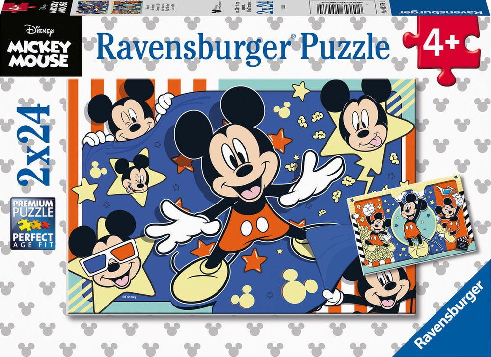 Ravensburger jigsaw puzzle Mickey Mouse - two puzzles - 24 pieces - children's puzzle