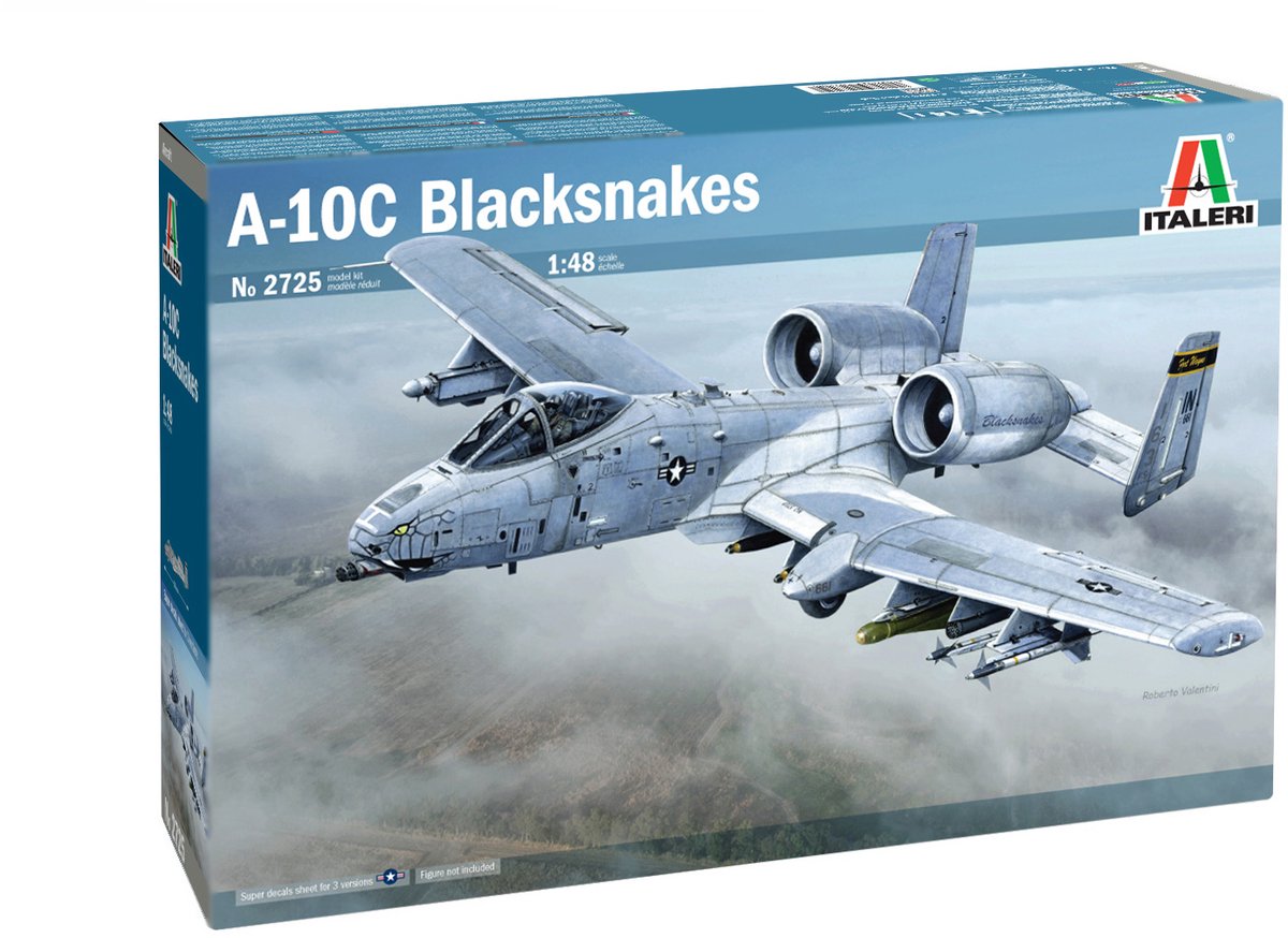 Italeri modelbouwpakket vliegtuigen - 2725 a - 10c #039blacksnackes#039 plastic - 1:48 - modelbouw