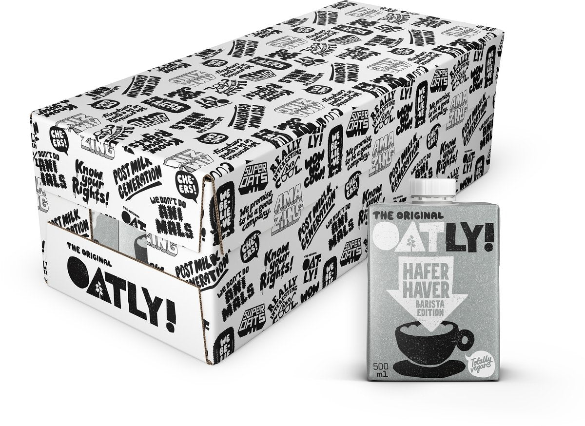 Oatly! oatly haver barista edition - 10 stuks - (5l) - houdbare plantaardige melk - barista 0,5l - voordeelverpakking
