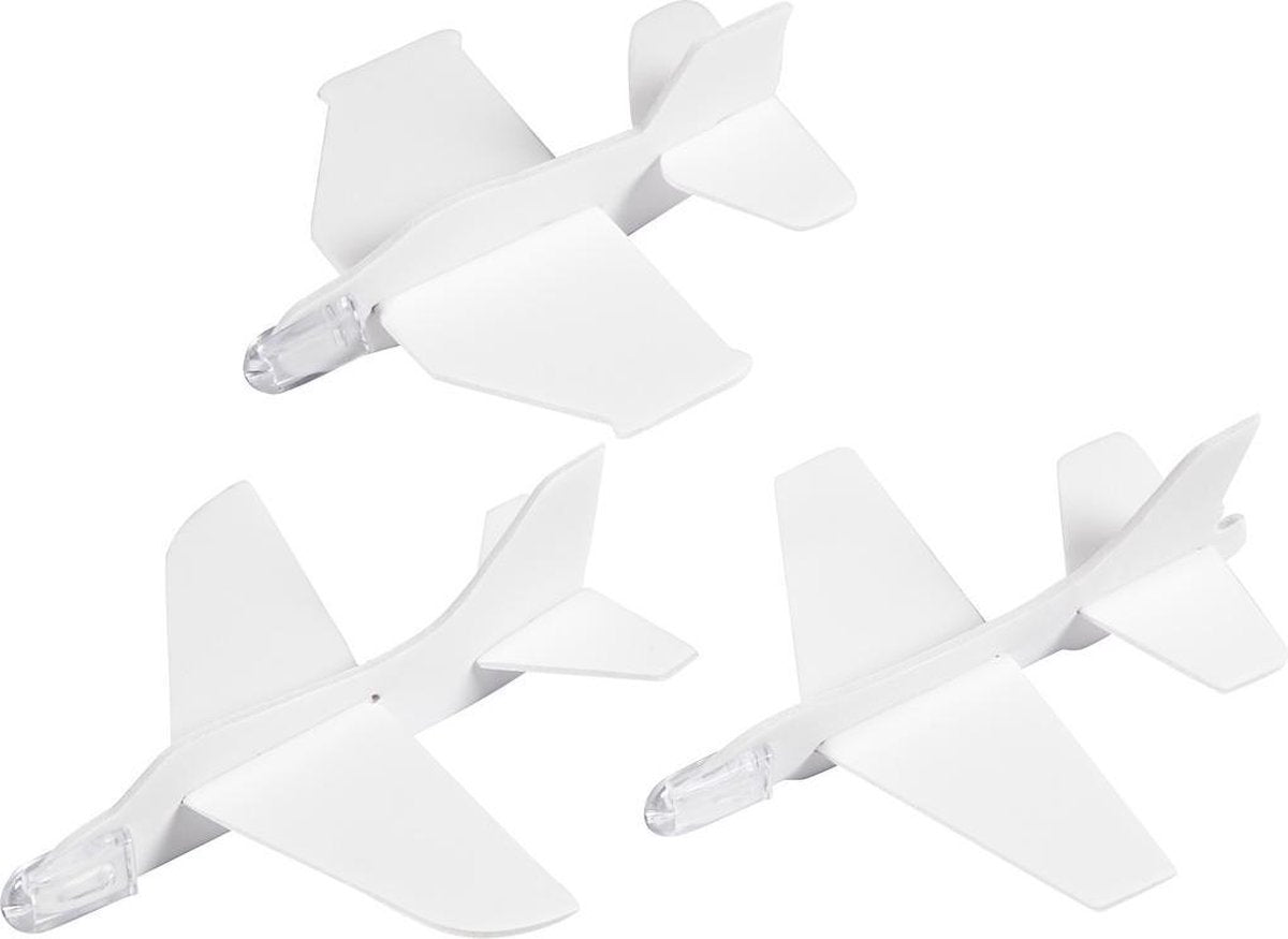 Creativ company https: www.cchobby.nl vliegtuigen-l-11-5-12-5-cm-b-11-12-cm-wit-3-stuk-1-doos