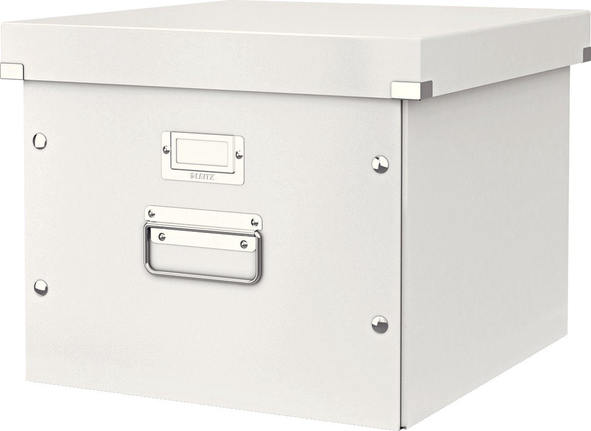 Leitz click store opbergdoos voor hangmappen - archiefdoos tot a3 formaten - 35.7 x 28.5 x 36.7cm (bxhxd) - ideaal voor kantoor en thuiswerken - wit