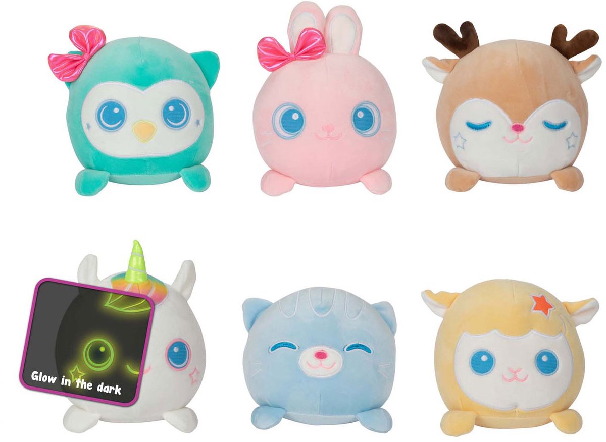Toi-toys knuffel pluche glow in the dark dier