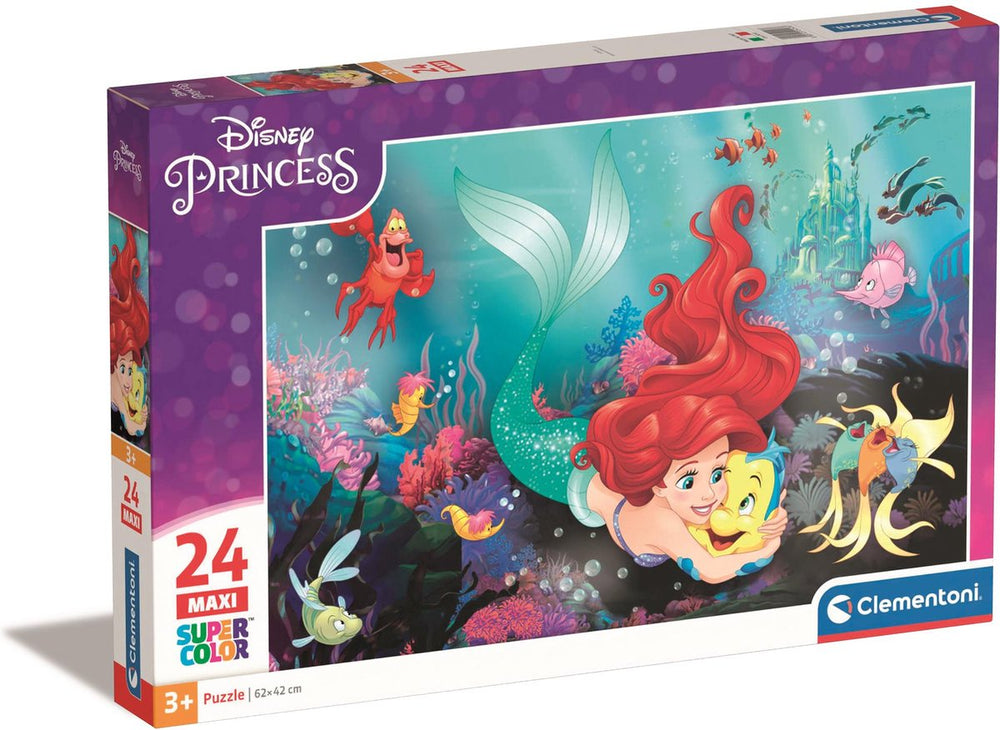 Clementoni Maxi Legpuzzel Disney Kleine Zeemeermin, 24st.