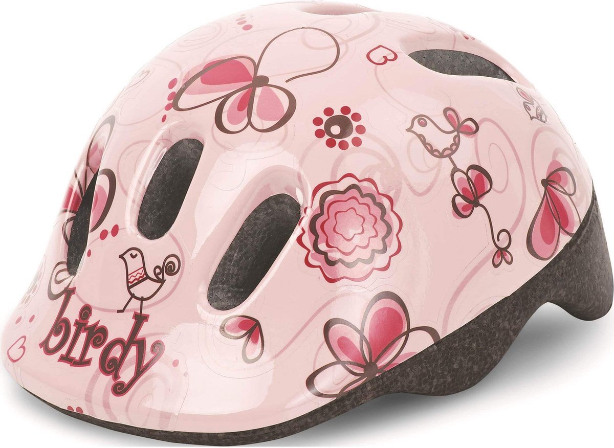 fietshelm Birdy XXS juniGoud crème roze maat 44 48 cm