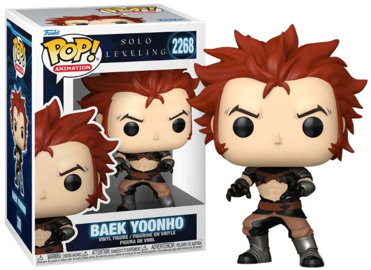 Funko solo leveling baek yoonho - (pop!) vinyl figur 2268 unisex pop! - neutraal - standard