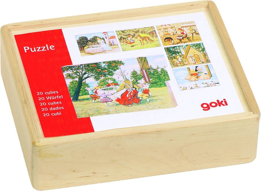 Goki houten blokpuzzel sprookjes