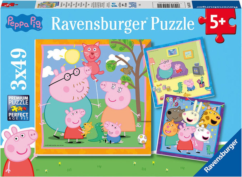 Ravensburger Peppa Pig Puzzle - Jigsaw Puzzle - 3x49 pieces