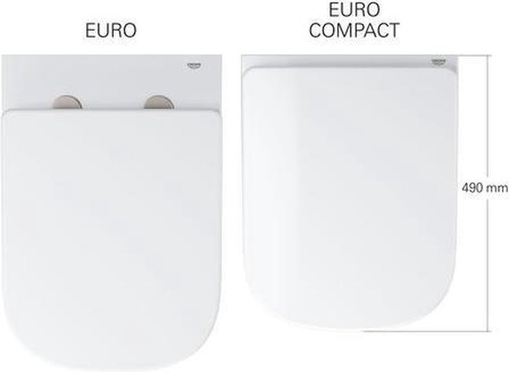 Grohe euro keramiek zitting met deksel softclose wit