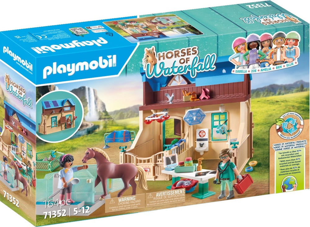 Playmobil Paarden van Waterval Paardrijtherapie Dierenartsenpraktijk 71352