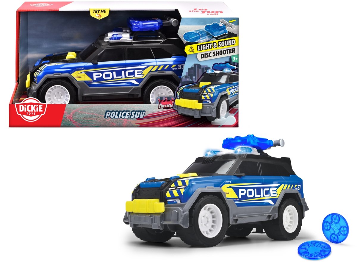 Dickie politie-suv met licht en geluid