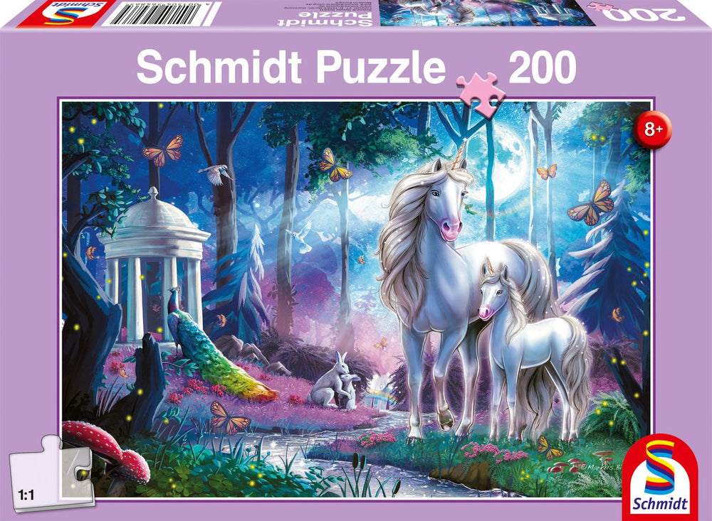 Schmidt - legpuzzel - eenhoornmerrie met veulen - 200 stukjes - kinderen - vanaf 8 jaar
