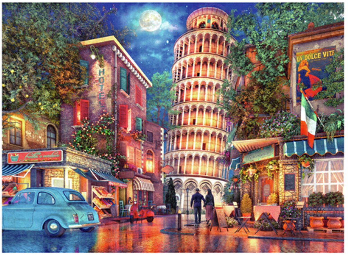 Ravensburger legpuzzelavond in pisa, 500st.