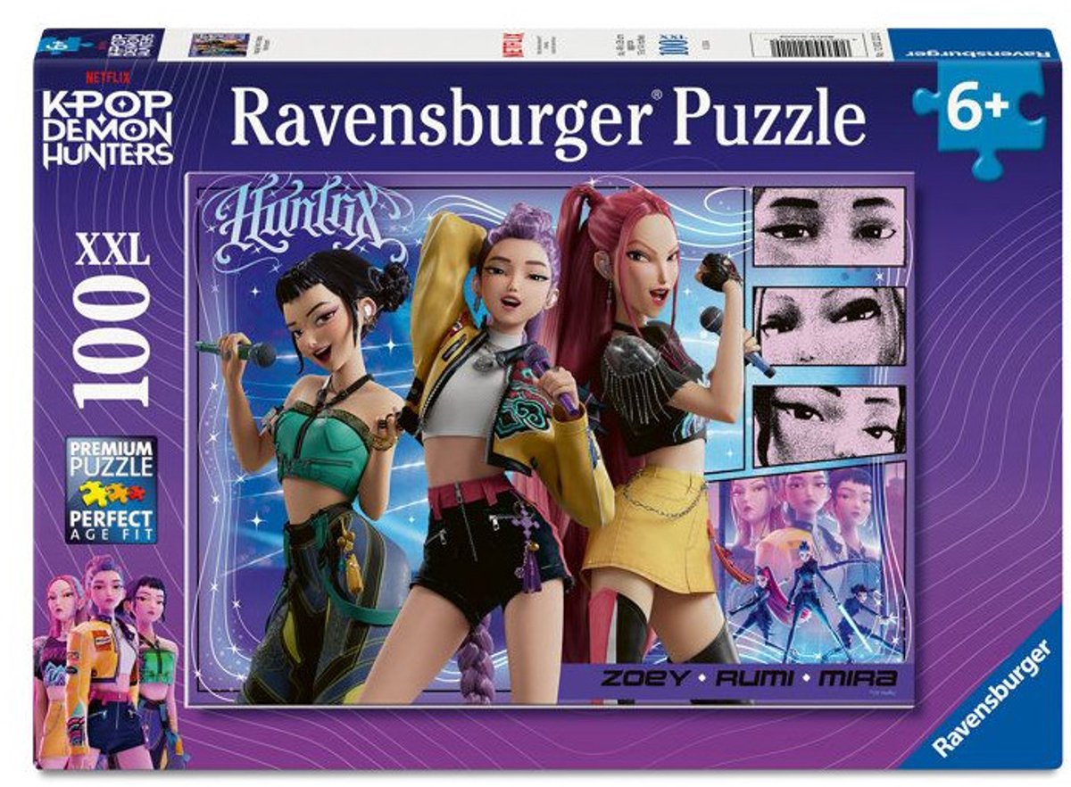 Ravensburger - legpuzzel - kpop demon hunters - puzzel 100 xxl stukjes