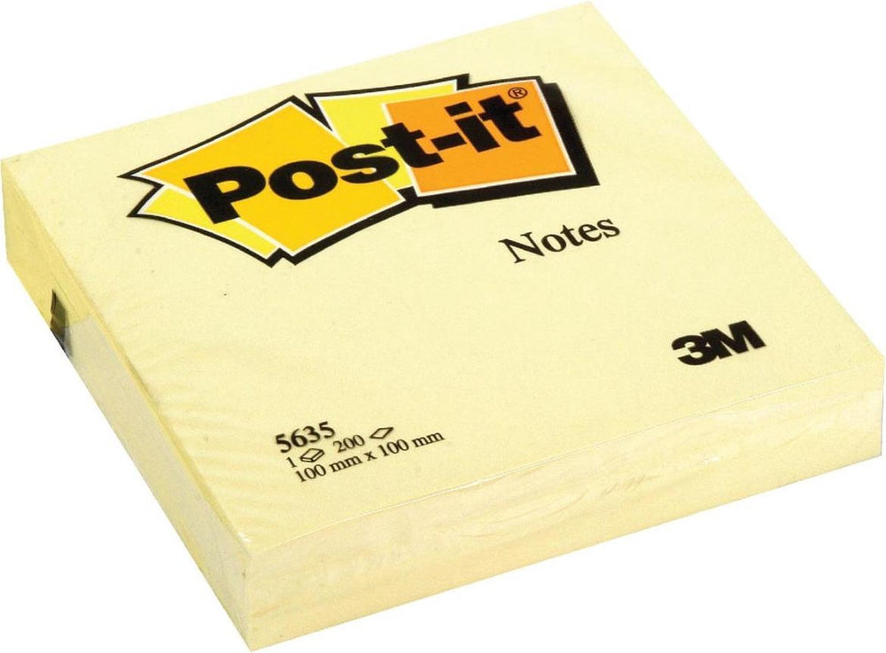 Post-it® notitieblok post-it 101x101mm kan.geel