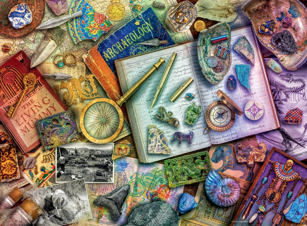 Ravensburger puzzel archaeologist's office - 500 stukjes legpuzzel.